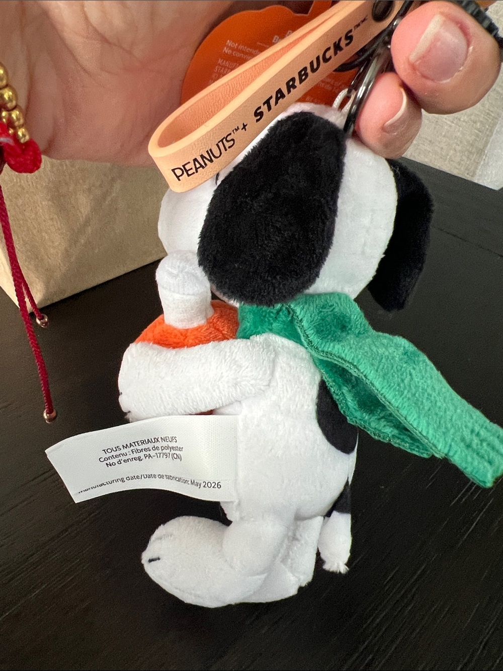 Starbucks Snoopy Plush Charm Keychain - Picture 10 of 10